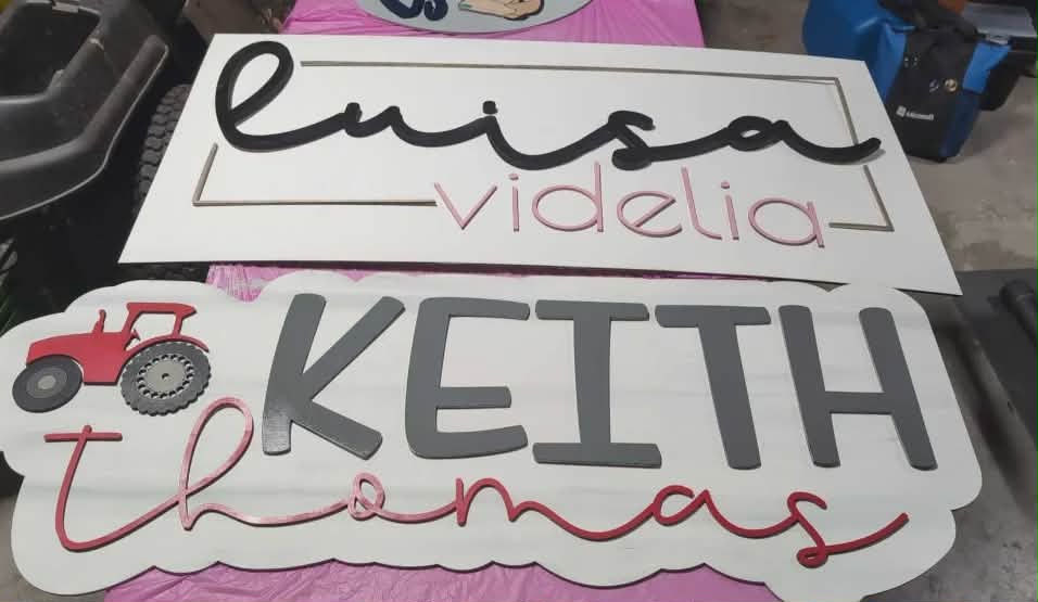 Bubble Outline Layered Names