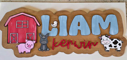 Bubble Outline Layered Names