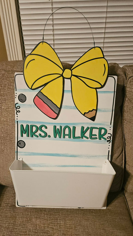 Teacher Folder Bow Notepad