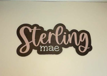 Bubble Outline Layered Names