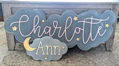 Bubble Outline Layered Names