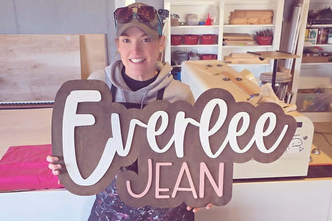 Bubble Outline Layered Names