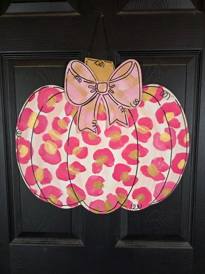 Leopard Bow Pumpkin