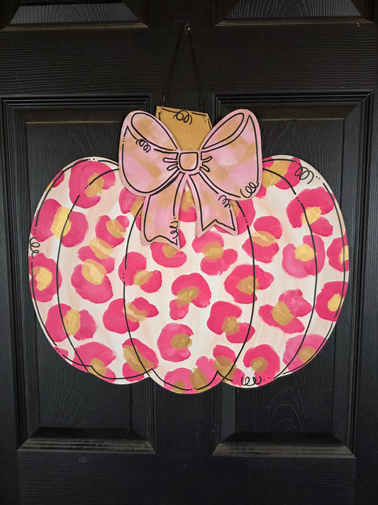 Leopard Bow Pumpkin
