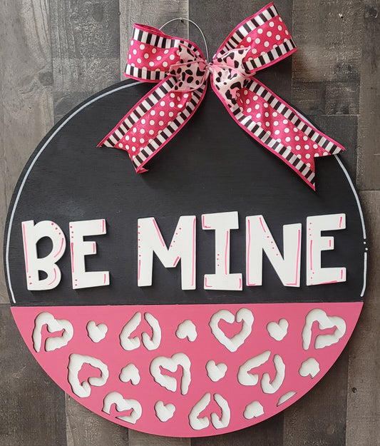 Be Mine Leopard Valentine